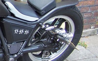 Honda Twin achterkant , motorbike costumizing